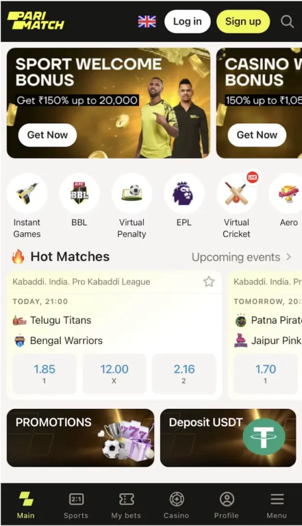 Parimatch Betting and Casino App