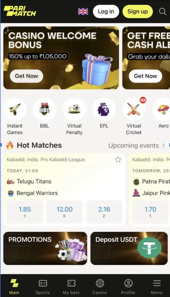 Bet on Sports and Play Casino at Parimatch