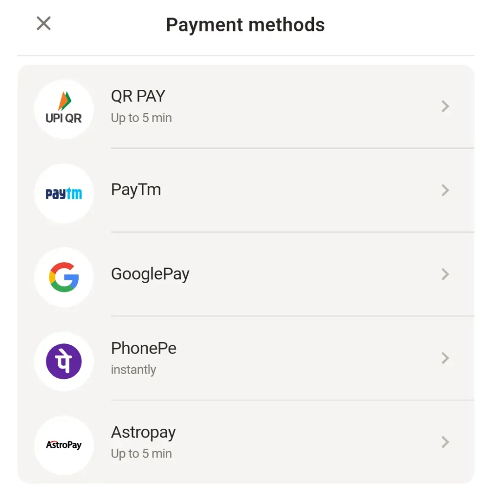 Parimatch mobile payment options