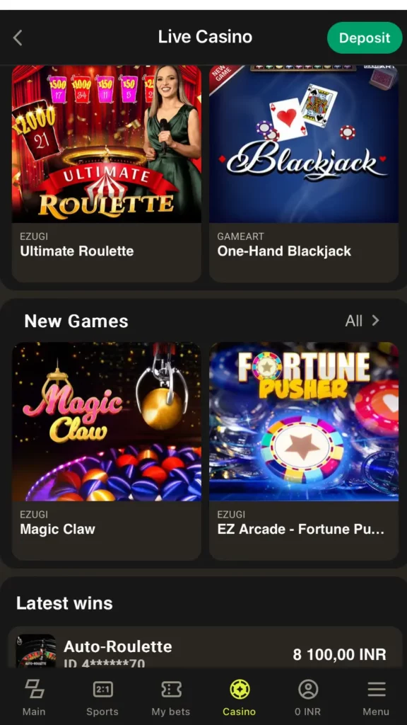 New games at Parimatch 