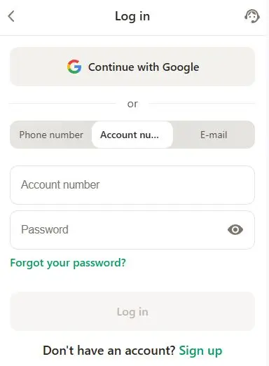 Parimatch app registration