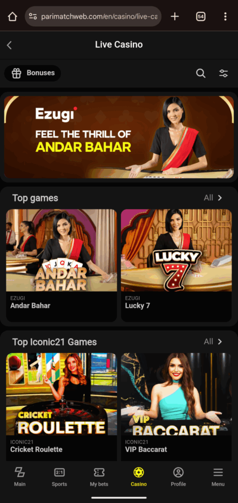 Parimatch Casino Games Play Now