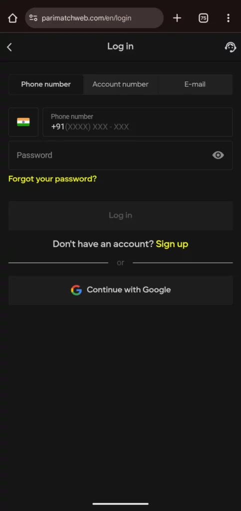 Parimatch Login for Betting